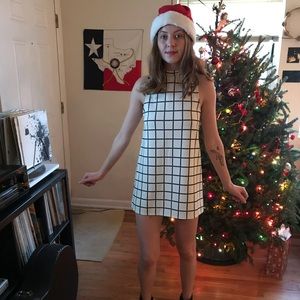 UO Cooperative Mod Grid Mini Dress